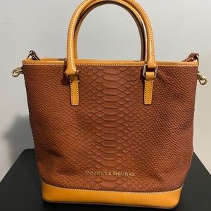 Dooney & Bourke ‘Cara’ Snake Embossed Satchel
